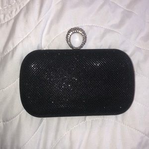 Black Sparkly Clutch/ Shoulder bag